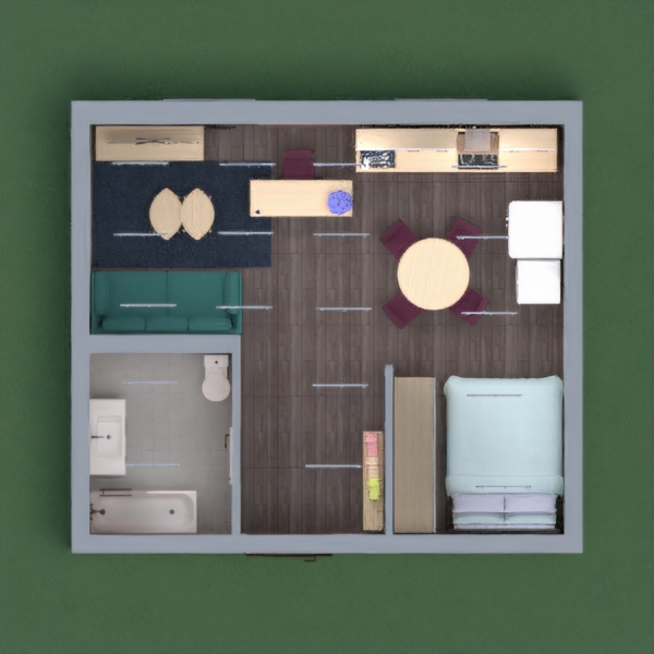 A cosy appartment with a TV for entertainment, a cosy bed and bathroom, a nice kitchen, study area and a cosy living room.
Please leave your link in the comments below for me so I can vote for you!
