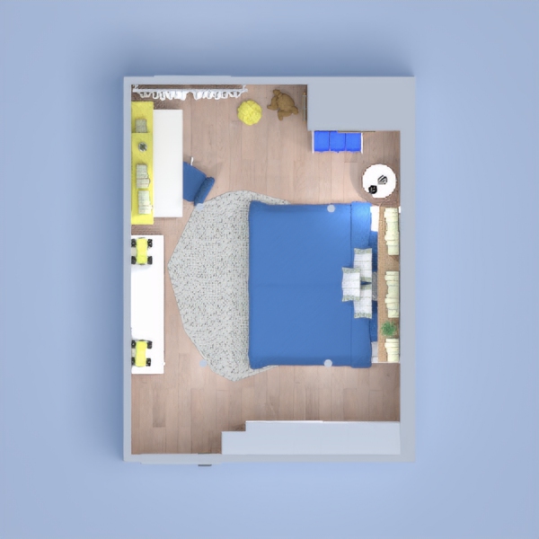 quarto-infantil-petite-codecorar-funcional-moderno-clean-azul-amarelo