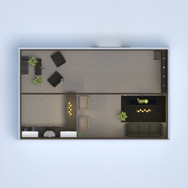 a tiny little apartment that feels very cozy.