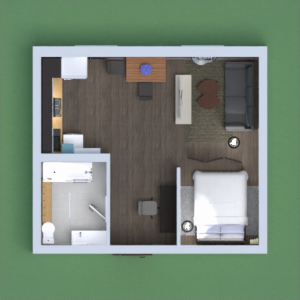 This is a space for a person that likes to think and have friends over. It is a very limited space but it can work. I tried my very best to work with the space. I think a person who likes to cook would love this space. I do think this place is for a couple that loves spending time together