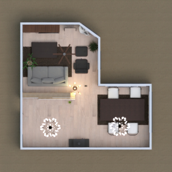 a living room with a front room