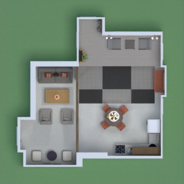 Living room & Kitchen