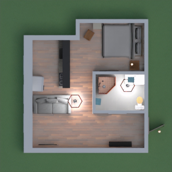 a small but modernish apartment.