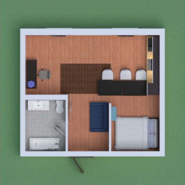 I made a nice apartment with lots of space in it and very organized