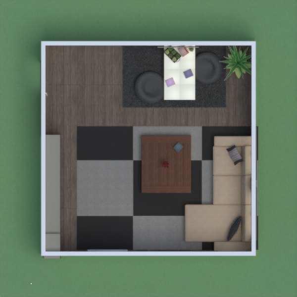 This is a modern/casual living room. Where there is a big couch, is where the main living area is at. The little table with the two bean bags are where my brother and I do crafts! Hope you like my living room!  :)