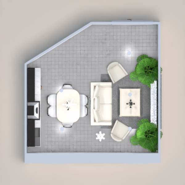 This is a modern living room,kitchen and small dining room.Hope you enjoy!!