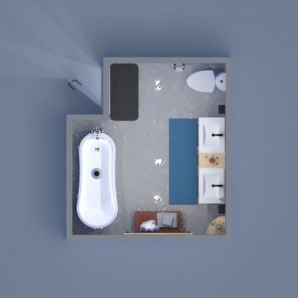 A Blue Bathroom where you can feel at peace