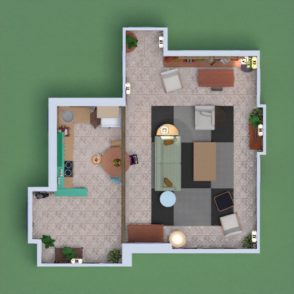 Based on Monica's apartment design from the FRIENDS series. I tried to make it as close to the original as possible