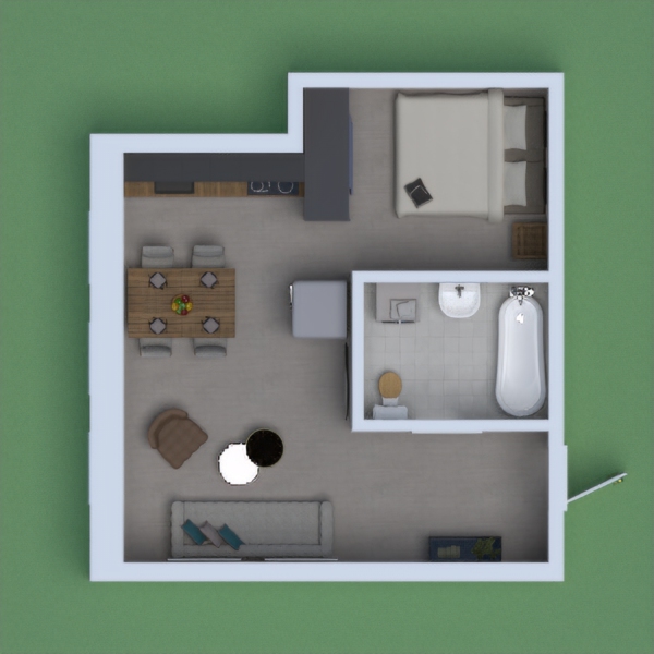 apartamento pequeño dotado con todo lo necesario para vivir comodamente