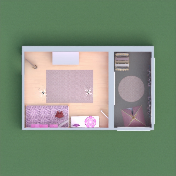 Here you have a designer children's bedroom. This is a bedroom that will make a little girl's dreams come true. It is themed pink and lilac, filled with beautiful child's toys and decor.