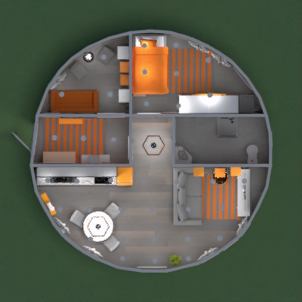 This is a modern and simple home with a light orange accent. It may be a little busy for you, but I like busy things. Please leave a comment and maybe vote? Thank you so much! Also, I tried to make it simple and modern. Hope you like it!