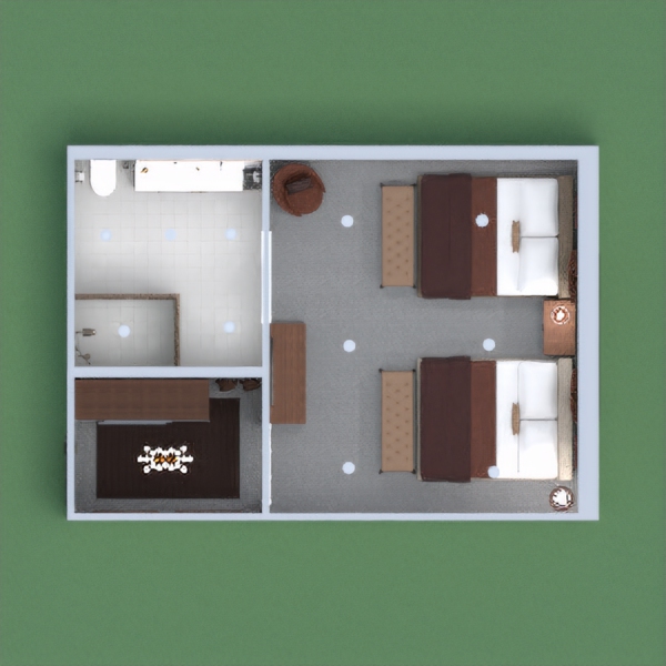 This is a classic hotel room with two beds. It has a nostalgic feel with a brown color scheme. If you like my hotel room, please like and leave a comment. Thank you!