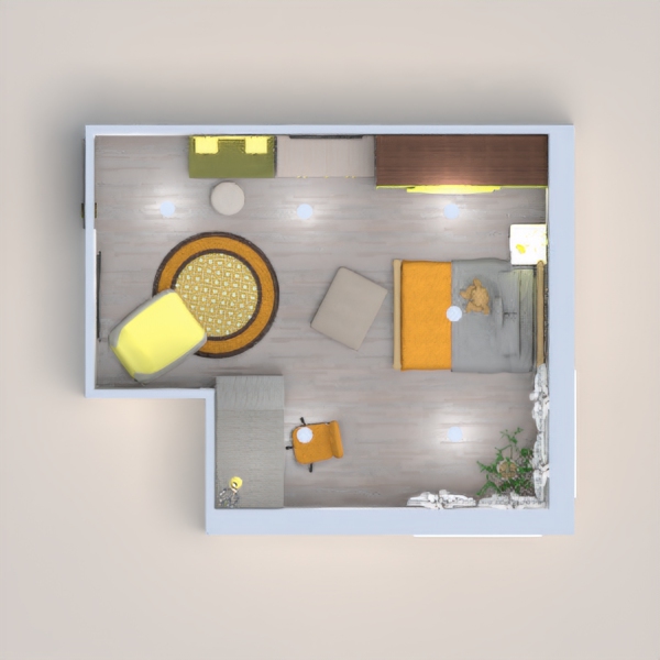 HI GUYS, I'M BACK with this bedroom for a little girl/boy that love the colour yellow. I tried to put not so much yellow on things and equilibrated it with grey. I HOPE YOU WILL ENJOY IT, THANKS AND BYE BYE