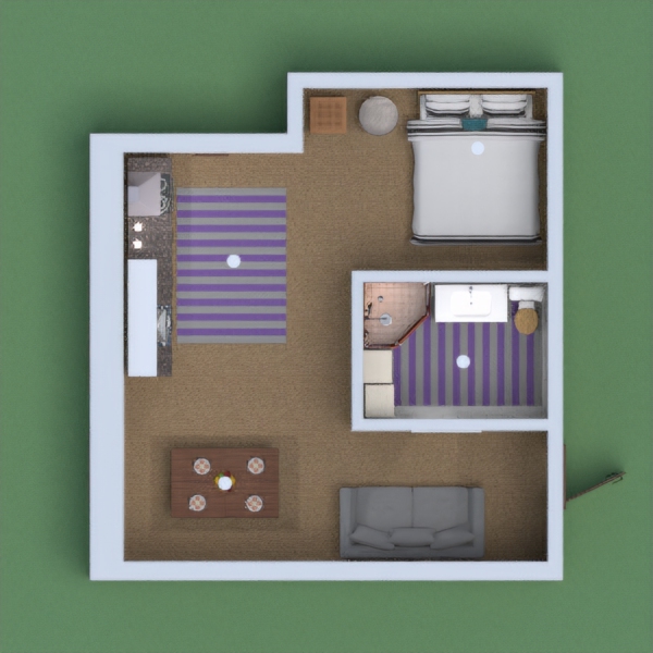 My project is a one room apartment and has only one bathroom so very it small.