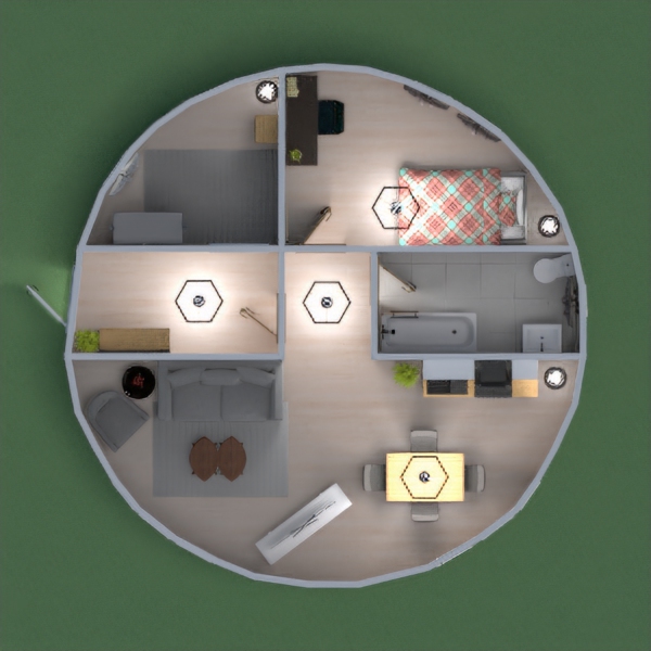 a modern circular house