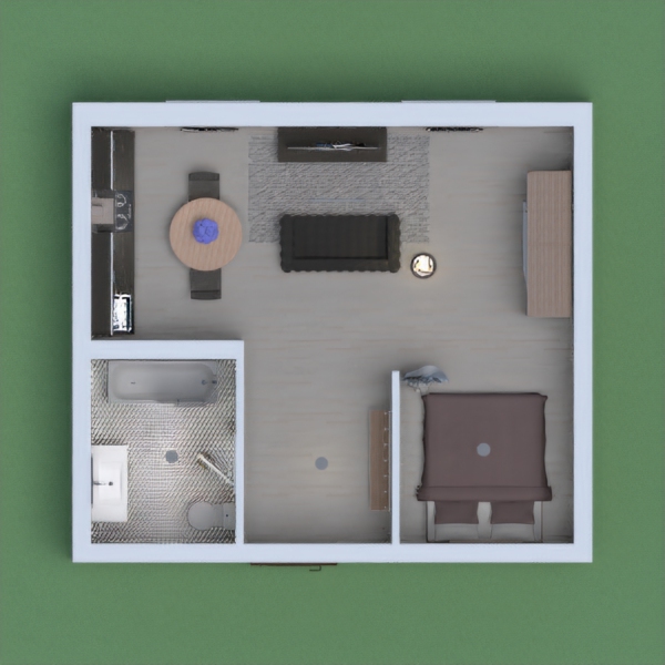 A small industrial aparment/loft. Feel free to leave a comment, and I'll leave one on yours! Please do NOT, copy and paste comments.