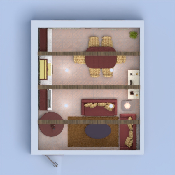 A cozy old fashioned kitchen/dining area/living room with lots of decorations and appliances.