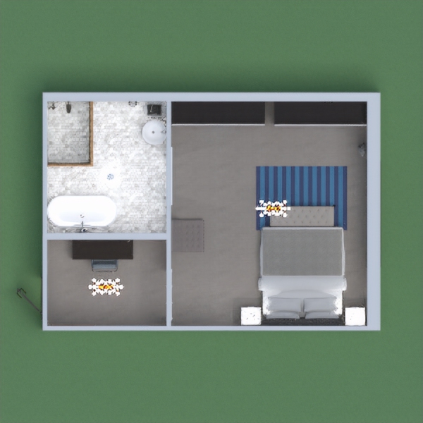 A basic room for two couples