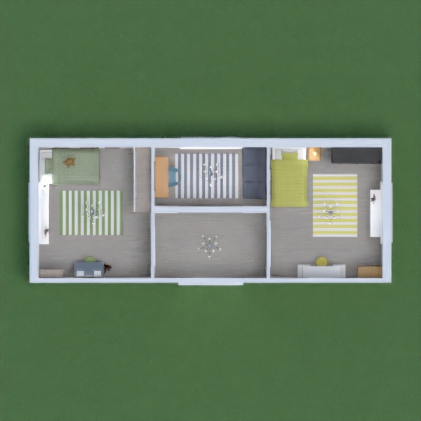 these r my bedroom, green and yellow, with another blue room. i hope u like it pls vote!