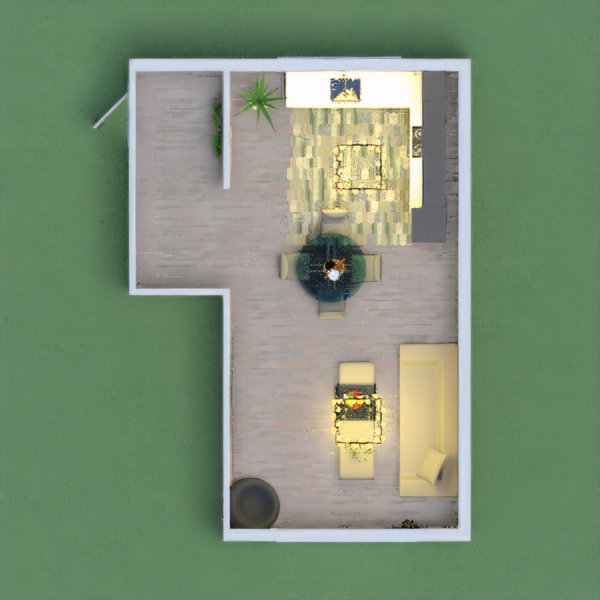 I've made a modern Kitchen/Living-Room! Please cut me some slack because I messed up the first time because something wasn't loading and I pressed it a 