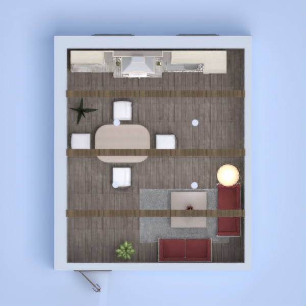 I tried to have some feel that this was a small house, but I still added some elements to make it feel big and modern. I hope you like it. For this, I mainly used brown, gray, and white. I hope you like it! Leave a comment below.
