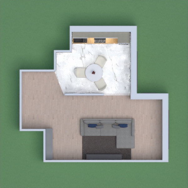 My project is simple. I did not really have that good of ideas but it still worked out. :) I just have some little simple items. I thought it said bedroom but i guess i was wrong. It is just a nice small living room. With a cozy couch. I did not change the flooring but that is ok, and a nice small kitchen.