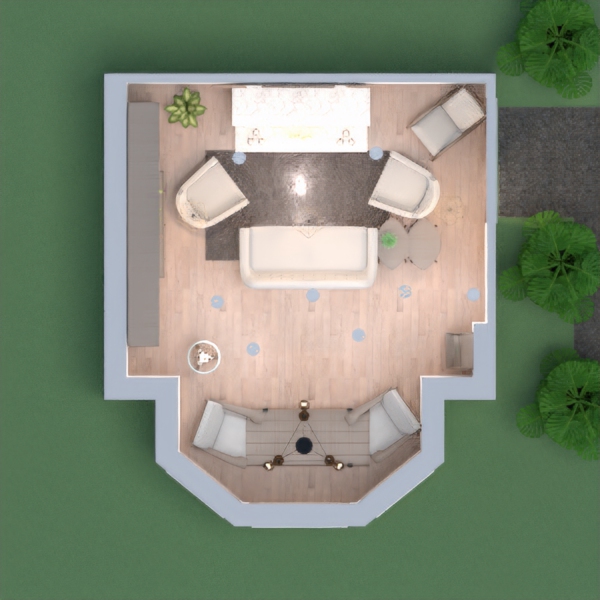 Here you are looking at a nice scandinavian  style place, complete with a cozy area, a dining area, and an outdoor patio. I hope you enjoy. If you vote for me leave a comment about your place, and ill vote for you! Thanks!