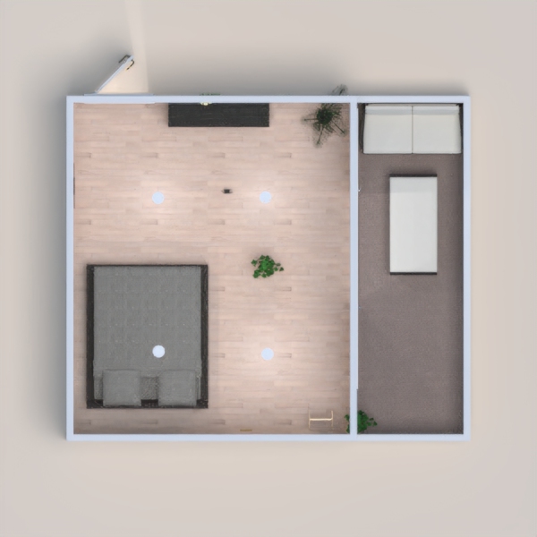 a modern day bedroom with balcony 2nd time on planner 5d please vote me