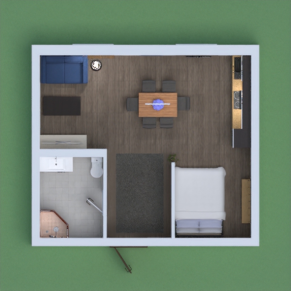 My apartment is a modern style with little pops of color. For example, if you look at the couch then it is wat brighter then all of the other things around it. I really hope you like it and please vote for it!!!