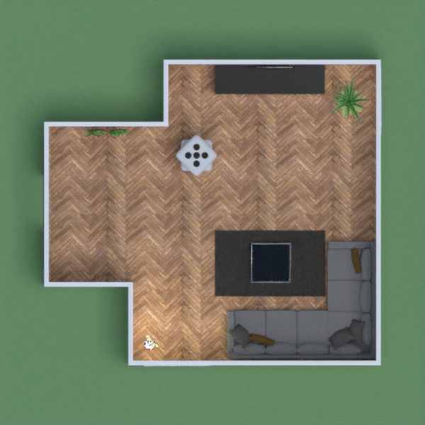 Comfortable family game room.