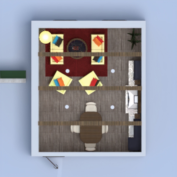 Here is a colorful and fun style living/kitchen. Its Main colors are scarlet, blue, navy, orange, and chocolate brown. It has orange stone walls and is really cozy. Please vote for me and leave a comment on what I could do better.
Hope you like it
Thanks