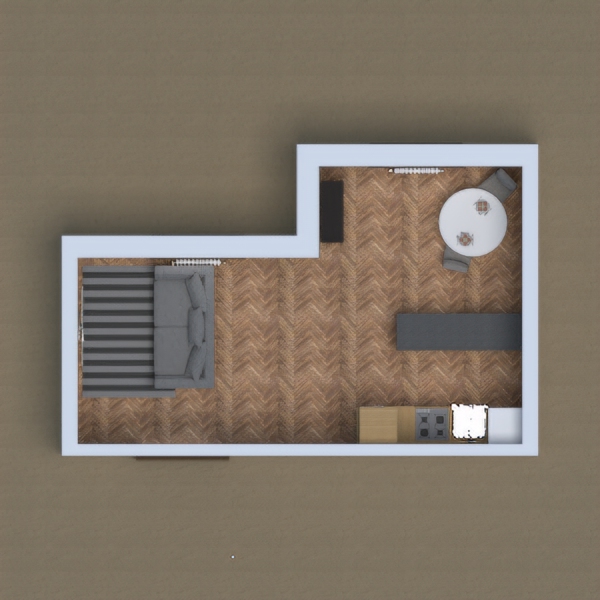 My project is a kitchen with a lounge added onto it (like everyone else's)