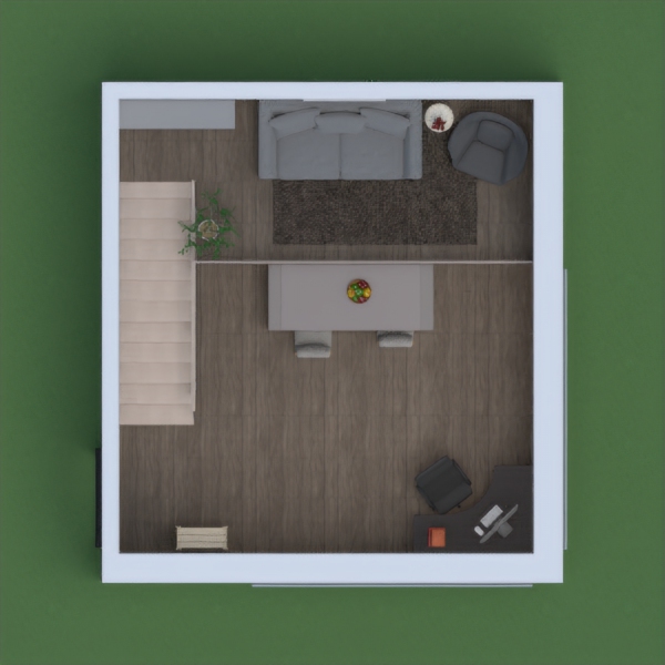 This design is a modern design with the living room on the top looking over the room below it. The kitchen is underneath the top floor making it not so easy to see which I live because for me, the kitchen is the hardest part to design. I hope you like this and please vote for me! Good luck!