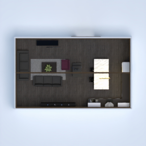 this is a modern kitchen and living room the with a double modern fire. I hope you like it.