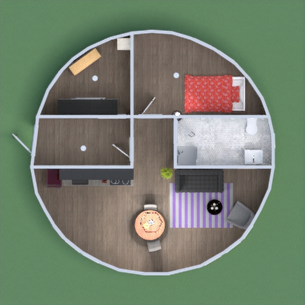 round house -no place to put tv with layout