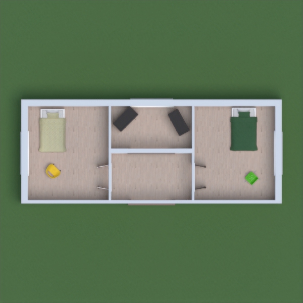 green yellow bedrooms