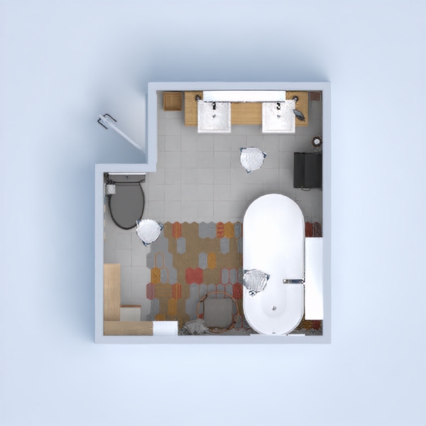 My project is aimed as a modern but classy bathroom. It contains a lot of aesthetics and even though it may not look much I think the bathroom is very beautiful.
thanks!