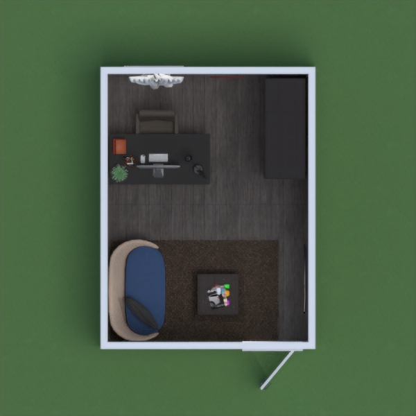 This is the perfect office for your house, because it has lots of storage, place to write and study, and is very comfortable.