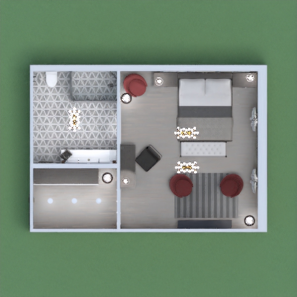 An hotel room made with a mix between my style and industial, hope you like it