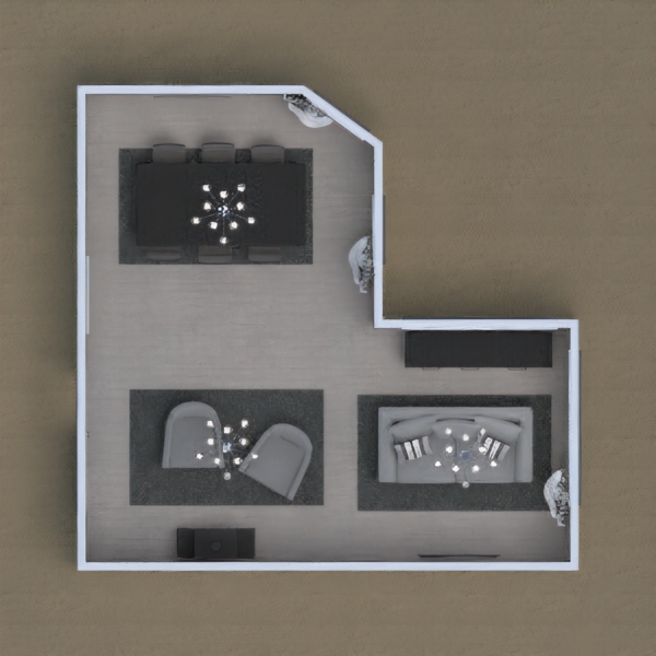 I went with black and white with a bit of grey for the furniture and decor! I hope you like it (:
Please vote for me