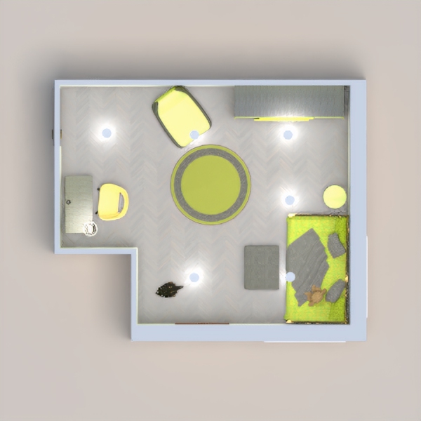A cute tweens room with enough room to study and sleep it is an adorable blend of grey and yellow I went for a lighter yellow and something that I would like because I am 10