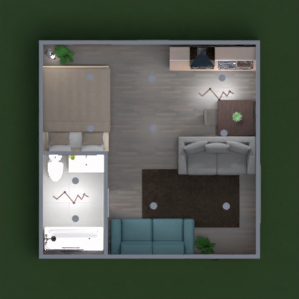 A cool one-person apartment that will be a fun and convenient place to hang out.