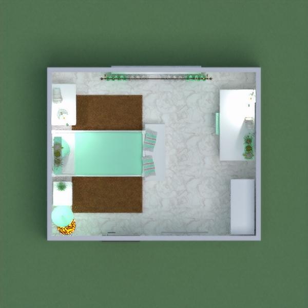 A mint green, gold & white inspired girl's bedroom!!