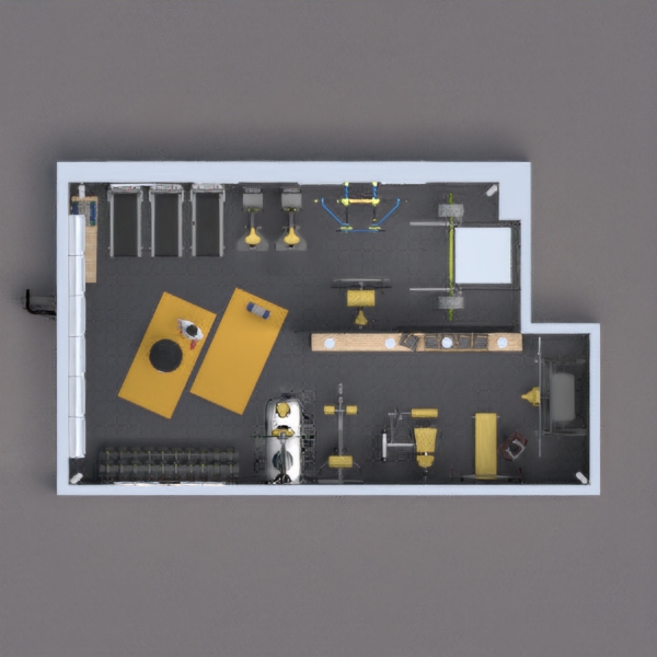 Boutique Gym. Yellow & Grey based on the brief. Thanks
