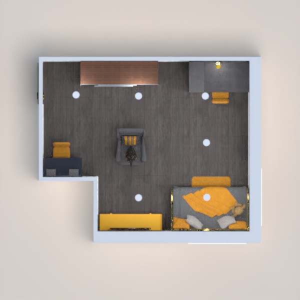 Hi! I made a confurting gray and yellow small house/room! Hope you like it!!!