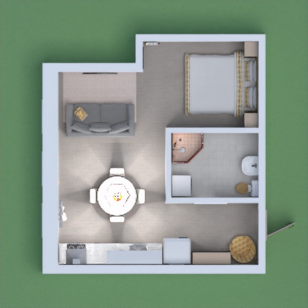 I made a comfy modern day apartment for two or one!
