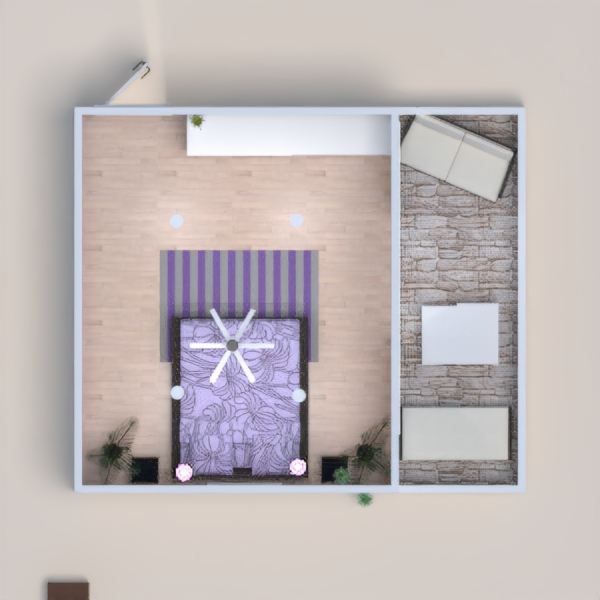 Lavender Bed room and a  lazy balcony......LOL