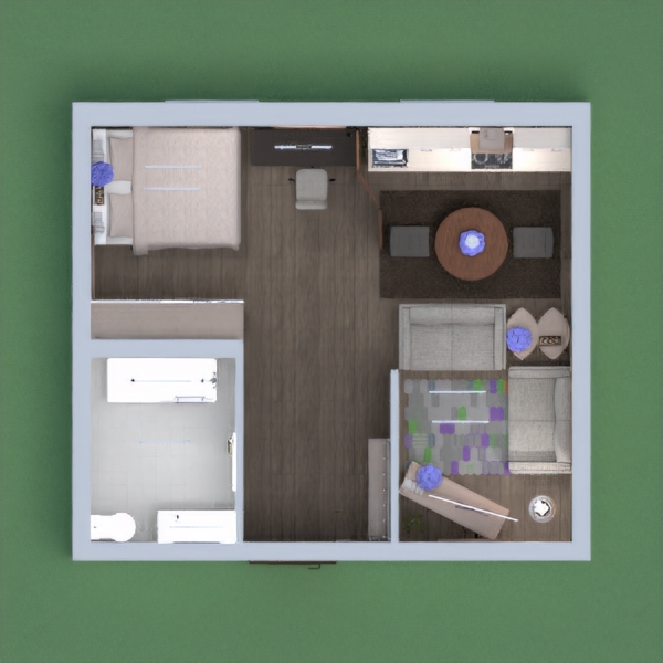 A small cute cosy one bedroom apartment. Its was small but i tried. It took me nearly two hours to do this but only 5 seconds to vote so please vote for me!