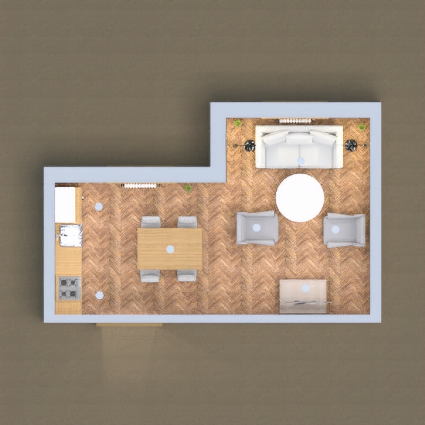 In this project, I have made a living room and kitchen and old town. I have used a very simple colour palette and I have stuck with it in the whole build.