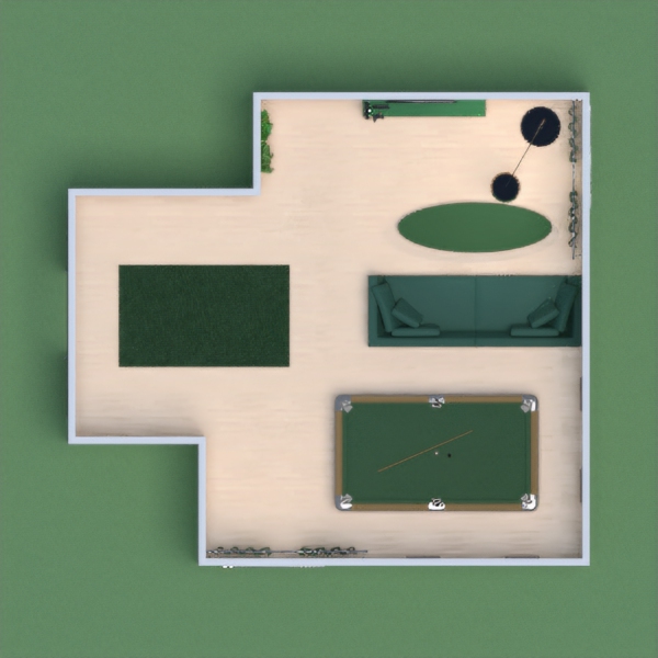 A green livingroom!